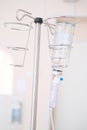 Intravenous fluid for seriously patient in the emergency room at hospital. Medical treatment emergency concept.