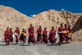 CHEMREY, LADAKH/INDIA - September 17, 2013: Group.