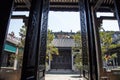 Chen Clan Academy, a famous tourist attraction in Guangdong, China, is a delicate carving and portal structure on the door panels