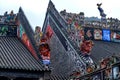 Chen Clan Ancestral House, Guangzhou, China, the exquisitely carved Lingnan style roof Royalty Free Stock Photo