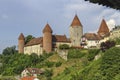 Chenaux Castle at Estavayer-le-Lac, Fribourg, Switzerland Royalty Free Stock Photo