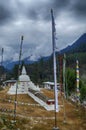 Chendebji chorten large white monument