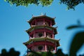 The Cheng Ho Jember Mosque building with a typical Chinese architectural concept