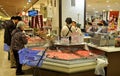 Chengdu, China: Customers at Chinese Supermarket