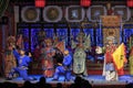 Chengdu, China - December 11, 2018: Actors performing in a Sichuan opera in Chengdu called Shu Feng Ya Yun