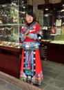 Chengdu, China: Shopkeeper in Chinese Robe on Jin Li Street