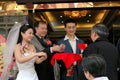 Chengdu, China: Wedding Party Welcome Royalty Free Stock Photo
