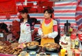 Chengdu, China: Wenshou Street Food Vendors