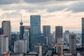 Chengdu city downtown urban skyline aerial view Royalty Free Stock Photo