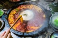 Chengdu hot pot, sichuan chafing dish Royalty Free Stock Photo