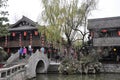Chengdu - Jinli traditional bridge and chinese lantern