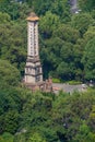 Chengdu peoples park tower aerial view