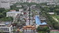 Chengdu Qintai touristic street aerial view