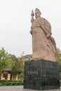 Statue of Zhang Qian, Chenggu, Hanzhong, Shanxi, China. Zhang Qian(?-114 BCE) was a famous Explorer and diplomat.