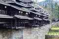 Chengyang Wind and Rain Bridge in Sanjiang Royalty Free Stock Photo