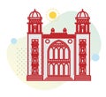 Chennai City Icon - Madras Law College - Stock Icon