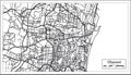 Chennai India City Map in Retro Style. Outline Map