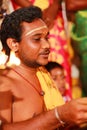 Chennai, India - March 12 2018: Hindu Indian wedding ceremony in a temple, Indian wedding ritual