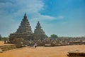 Chennai, South India - October 28, 2018: Mamallapuram or Mahabalipuram is located between Bay of Bengal and Great Salt Lake, in