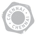 Chennai stamp rubber grunge