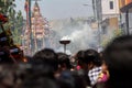 Chennai, Tamil Nadu, India - March 21, 2024: Annual Car festival and procession around the Kapaleeshwarar Temple, Mylapore,