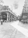 Chennai, Tamil Nadu, India - March 21, 2024: Complex around the Kapaleeshwarar Temple, Mylapore, Chennai, India during Mylapore