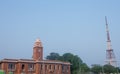 Chennai, Tamil Nadu, India - May 07 2022: Clock tower in University of Madras which is famous institute along the Marina Beach, Royalty Free Stock Photo