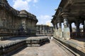 Chennakeshava temple complex, Belur, Karnataka. General view from the South West. From left, Veeranarayana temple, Chennakeshava t