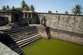A pool inside Chennakeshava Temple complex, Belur, Karnataka, India