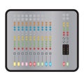 10 Chennel Sound Mixer board Royalty Free Stock Photo