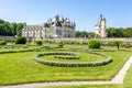 Chenonceau Castle Chateau de Chenonceau and gardens in Loire valley, France