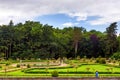 CHENONCEAU, FRANCE - CIRCA JUNE 2014: Garden of Catherine de Medici