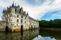 CHENONCEAU, FRANCE - CIRCA JUNE 2014: Outside view of the castle Royalty Free Stock Photo