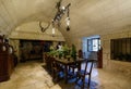 Indoor view of the Chenonceau Castle, ChÃÂ¢teau de Chenonceau, interior view of the restaurant Royalty Free Stock Photo