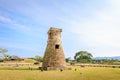 Cheomseongdae in Gyeongju, South Korea. Cheomseongdae is the old Royalty Free Stock Photo