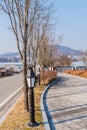 Row of ornate lampposts Royalty Free Stock Photo