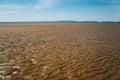 Cheongpodae beach mud flat in Taean, Korea Royalty Free Stock Photo