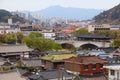 Cheongyeollu bridge in Jeonju city, Korea Royalty Free Stock Photo