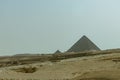 Cheops, Kefren, Micerino pyramids of Giza. Egypt Royalty Free Stock Photo