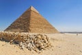 Cheops pyramid in Giza Royalty Free Stock Photo