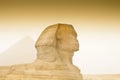 Cheops pyramid and sphinx in Egypt Royalty Free Stock Photo