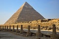 Chephren-Pyramid in Giza, Egypt Royalty Free Stock Photo