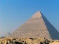 Chephren pyramid in Gizeh, Egypt Royalty Free Stock Photo