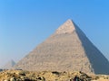 Chephren pyramid in Gizeh, Egypt Royalty Free Stock Photo