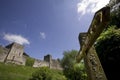 Chepstow castle monmouthside wales Royalty Free Stock Photo