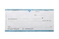 Cheque Royalty Free Stock Photo