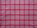 chequered red fabric texture background Royalty Free Stock Photo