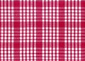 Chequered red fabric texture background Royalty Free Stock Photo