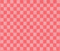 chequered red and white fabric texture background Royalty Free Stock Photo