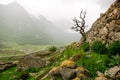 Cherek gorge in the Caucasus mountains in Russia